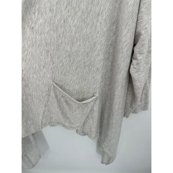 Mono B Women Gray Open Front Cardigan Sweater Long Asymmetrical Size 3XL NWT** - Picture 7 of 8
